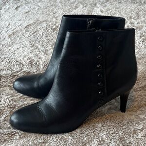 Coach Black Buttoned Ankle Booties